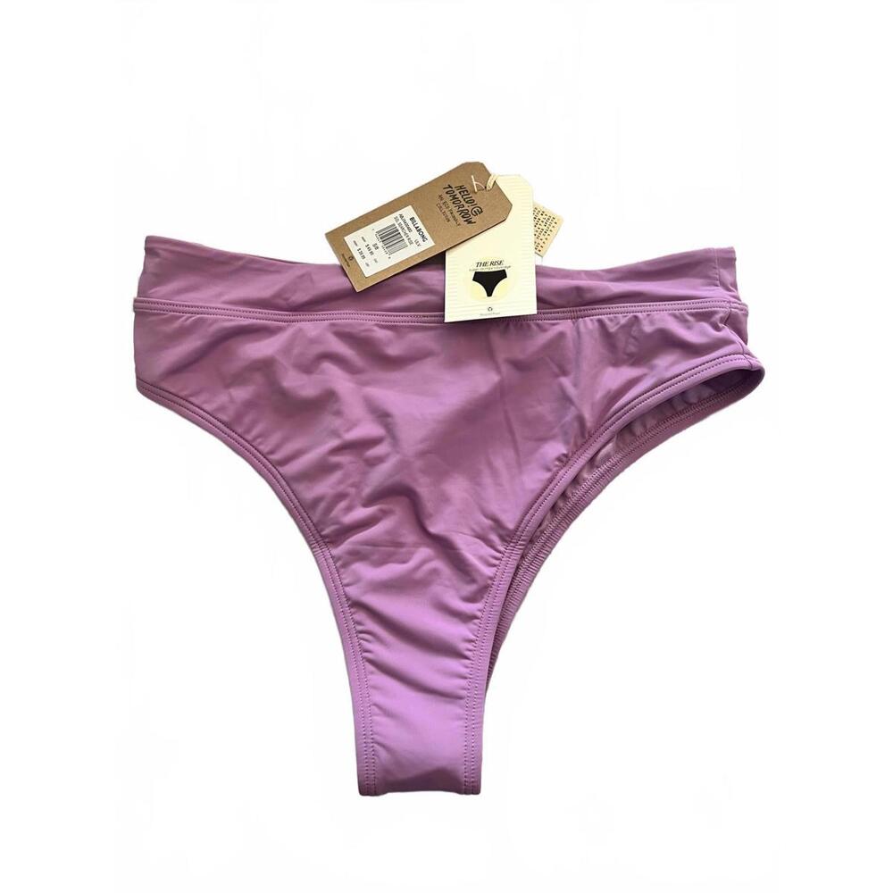NWT Billabong Women's Sol Searcher Rise Bikini Bottoms - Eco-Friendly